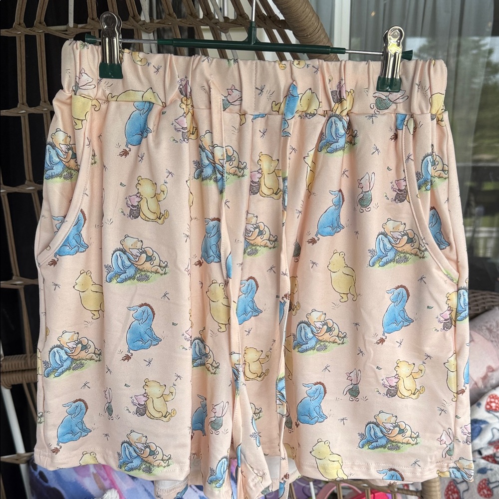 Women’s Pete & Lucy Winnie the Pooh Print Pajama Shorts Sz M NWT
